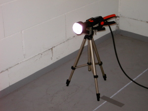 Helligkeitsmessung bei einer 18W  HID Tauchlampe